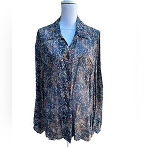Elizabeth by Liz Claiborne Paisley Sheer Tunic